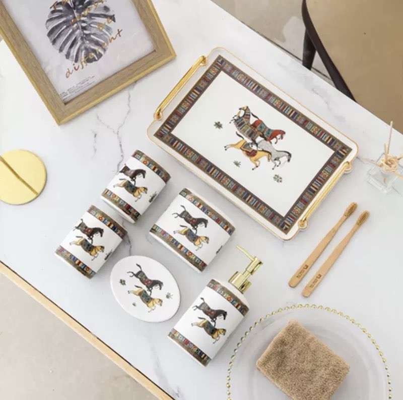 Hermes Bathroom Accessories Set-6